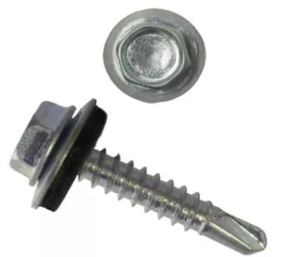 Tornillo autoperforante hexag. 12''x1'' c/golilla 1 unidad