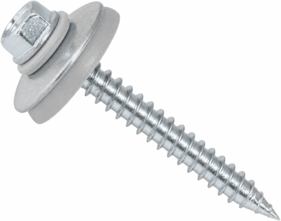 Tornillo Autorroscante 2'' policarbonato 5 unidades