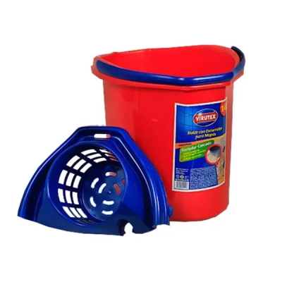 Balde 14 litros con estrujador Virutex