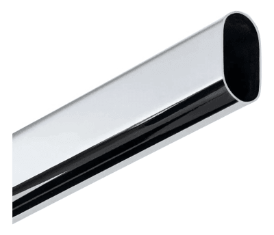 Barra ovalada cromada 3 metros (closet)