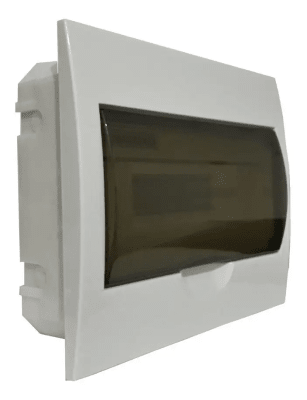 Tablero electrico embutido 12 polos tapa opaca Bekan