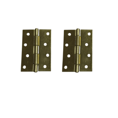 Bisagra 4'' dorado c/tornillos 2 pzas