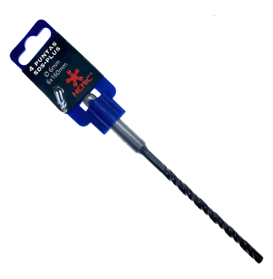 Broca concreto SDS Plus 6x160mm 4 ptas Hemic