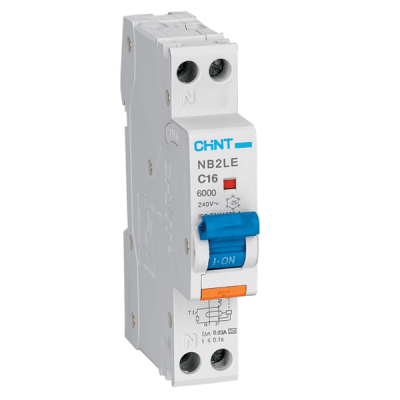 Interruptor automatico 1P+N 10A B 6K + diferencial 30mA Tipo A inmunizado Chint