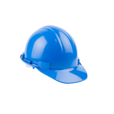 Casco de seguridad azul