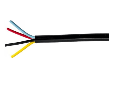 Cordon 4x2.5mm2 negro 1 metro