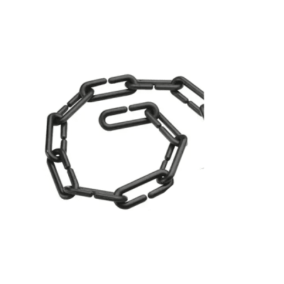 Cadena plastica eslabon grande negro 1 metro (lluvia)