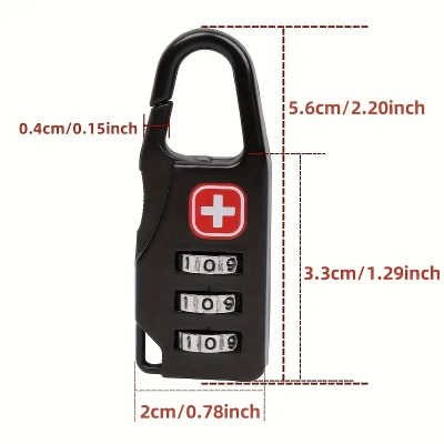 Candado mini con combinación colores surtido