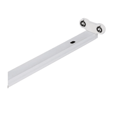 Canoa doble tubo led T8 120 cm sin focos