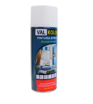 Pintura spray blanco brillante 300gr. Val Kolor