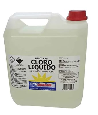 Cloro piscina liquido 5% 5 L Dideval