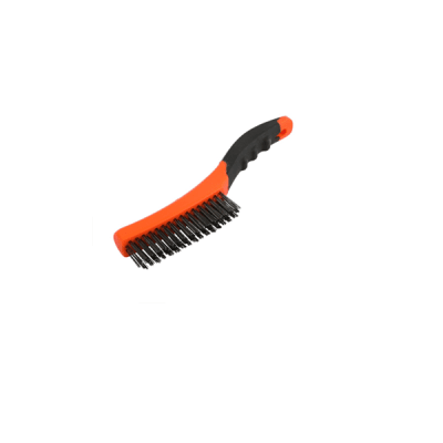 Cepillo de alambre acero con mango plastico 1 unidad