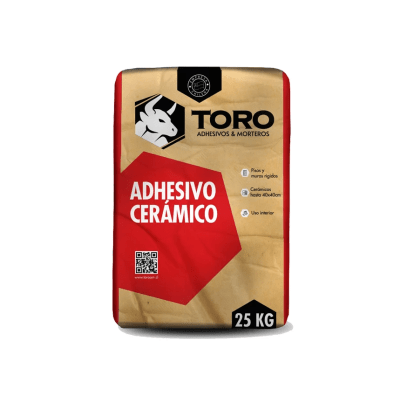 Adhesivo cerámico polvo 25Kg. standar Toro
