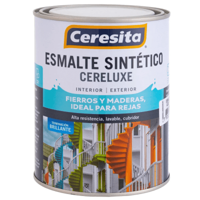 Esmalte sintetico negro 1/4 gl. Ceresita