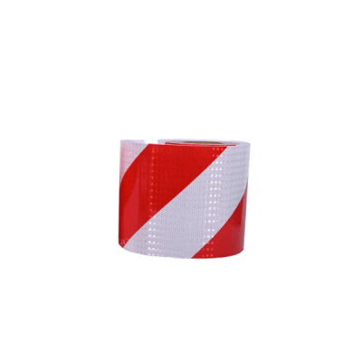Cinta reflectante rojo/blanco 5cm x 5m