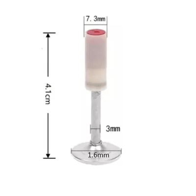 Clavo polvora 4.1 cm con golilla 100 pzas