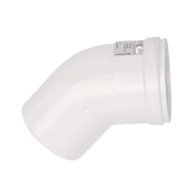 Codo Ø60mm 45° tiro forzado calefon