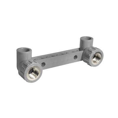 Codo doble PPR 25x1/2'' HI