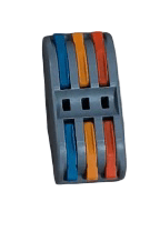 Conector rapido gris p/3 cables 1 pza1