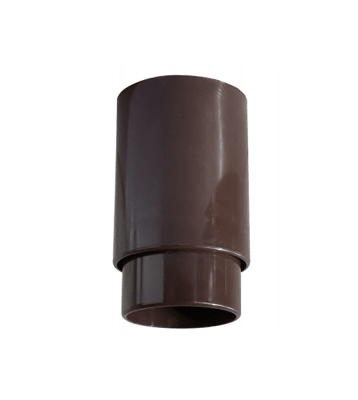 Copla bajada tubo canal marron 80mm (aguas de lluvias)1