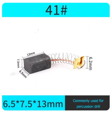 Juego de carbones 6.5x7.5x13mm taladro Mod. 41