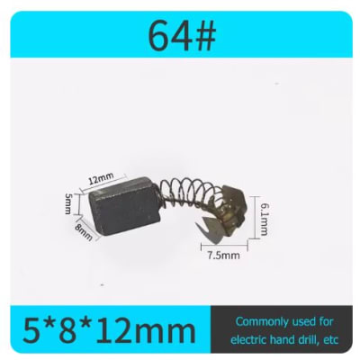 Juego de carbones 5x8x12mm taladro Mod. 64