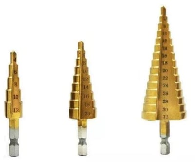 Juego de brocas escalonadas 3 pzas Afixs