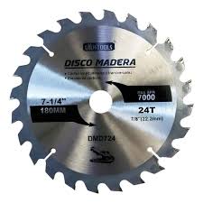 Disco de corte madera 7'' 24 dientes Valprik