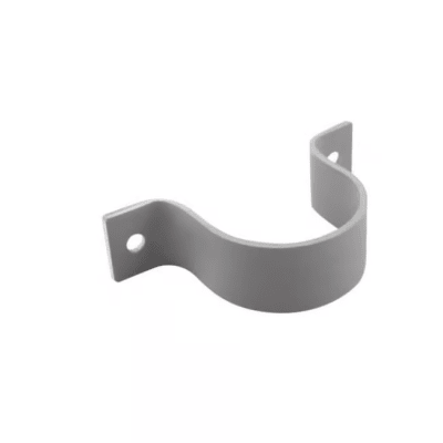Abrazadera PVC sanitario 40mm gris