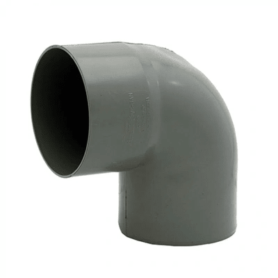 Codo PVC sanitario 110x87,5° gris