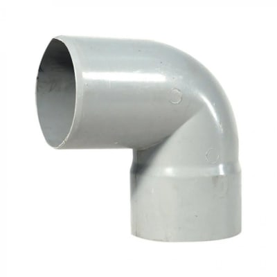 Codo PVC sanitario 75x87,5° gris