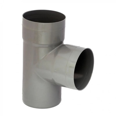 Tee PVC sanitario 40mm gris