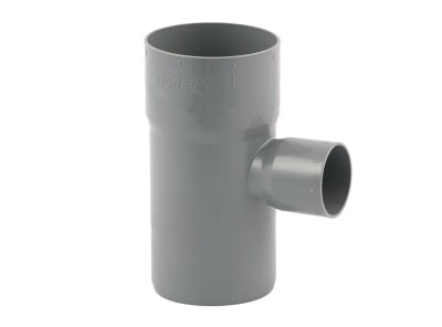 Tee PVC sanitario 75x40mm gris