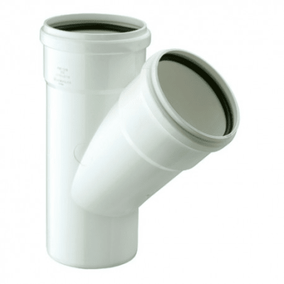 Vee PVC sanitario 110x50mm blanco con goma