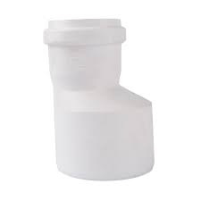 Reduccion pvc sanitario 75x50mm blanco con goma