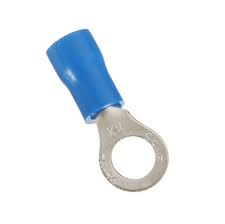 Terminal electrico ojal azul 4mm x unidad