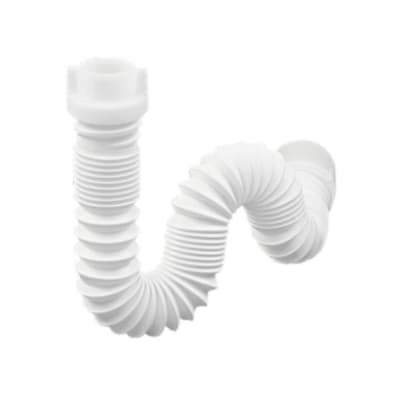 Sifon plastico acordeon universal blanco