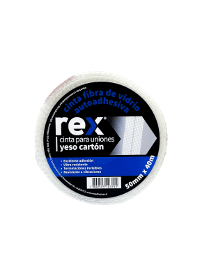 REX cinta para uniones yeso cartón 50mmx40m 1