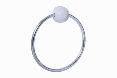 Porta toalla argolla plastica cromada Japi1