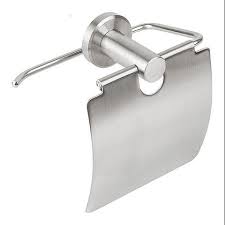 Porta rollo metálico papel higiénico 