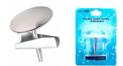 Flange ciego acero inoxidable lavaplatos Aquakit x unidad1