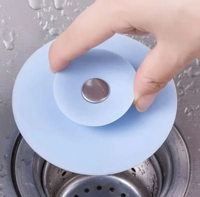 Tapón para desagüe silicona azul  Ø 30mm