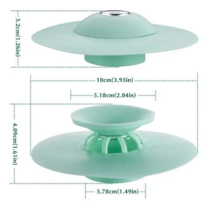 Tapon para desague silicona verde  Ø 30mm1