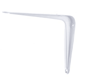 Escuadra metalica blanco 25x30cm (10''x12'') x unidad