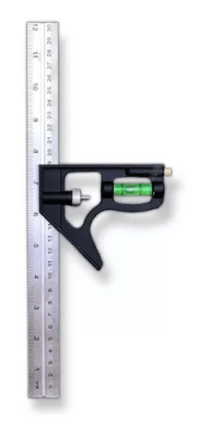 Escuadra metalica blanco 15x12.5cm (5''x6'') x unidad