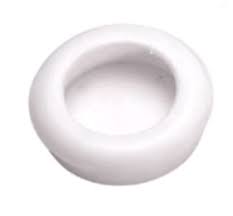 Asa embutida closet plastica redonda blanco