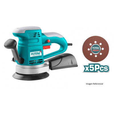 Lijadora roto orbital 450W+set 5 lijas TF2041506 Total1