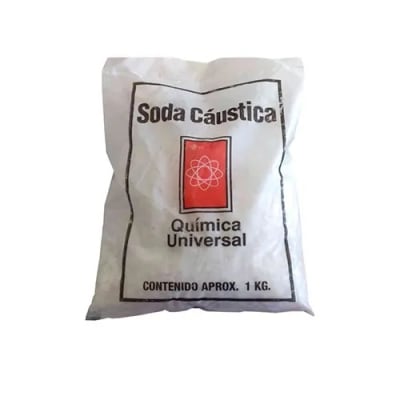 Soda caustica en escamas bolsa 1/2 kg