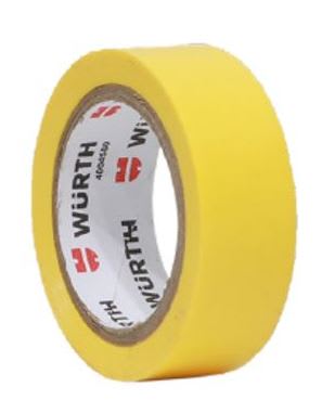 Huincha aisladora amarillo 18mmx5m Wurth (cinta aislante)1