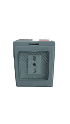Hydrobox con enchufe simple 10/16 Amp (tomacorriente para exterior)1